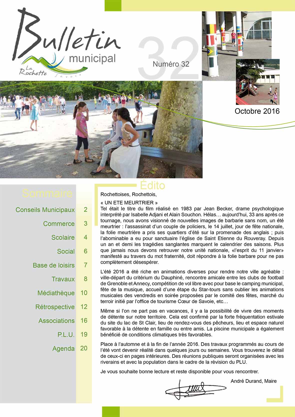 Bulletin municipal octobre 2016