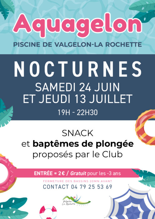Nocturnes à la piscine de Valgelon-La Rochette !