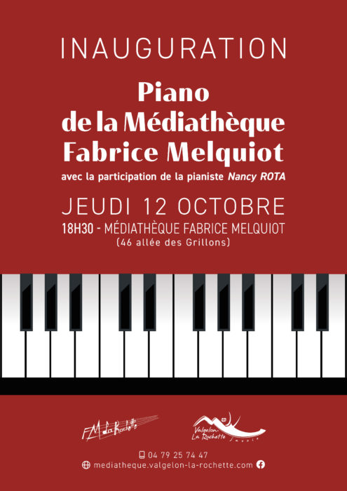 Inauguration du piano de la Médiatèque