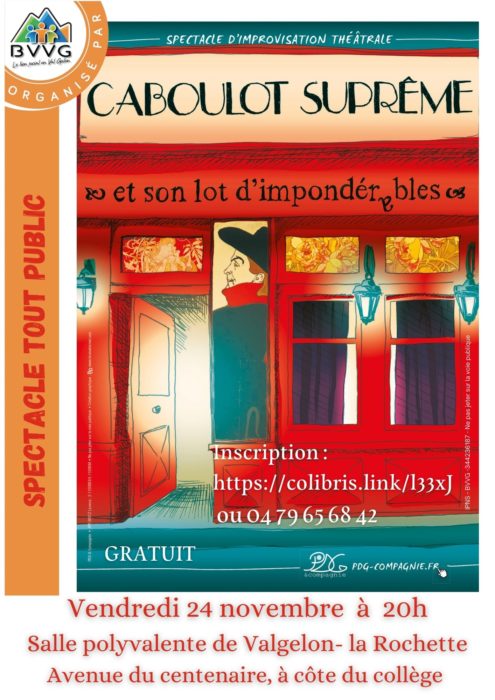 Spectacle « Caboulot suprême et son lot d’impondérables »