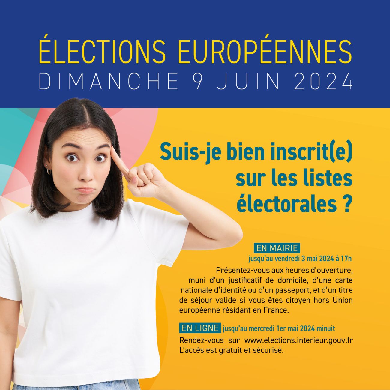 PARTICIPEZ AUX ÉLECTIONS EUROPÉENNES LE 9 JUIN 2024 !