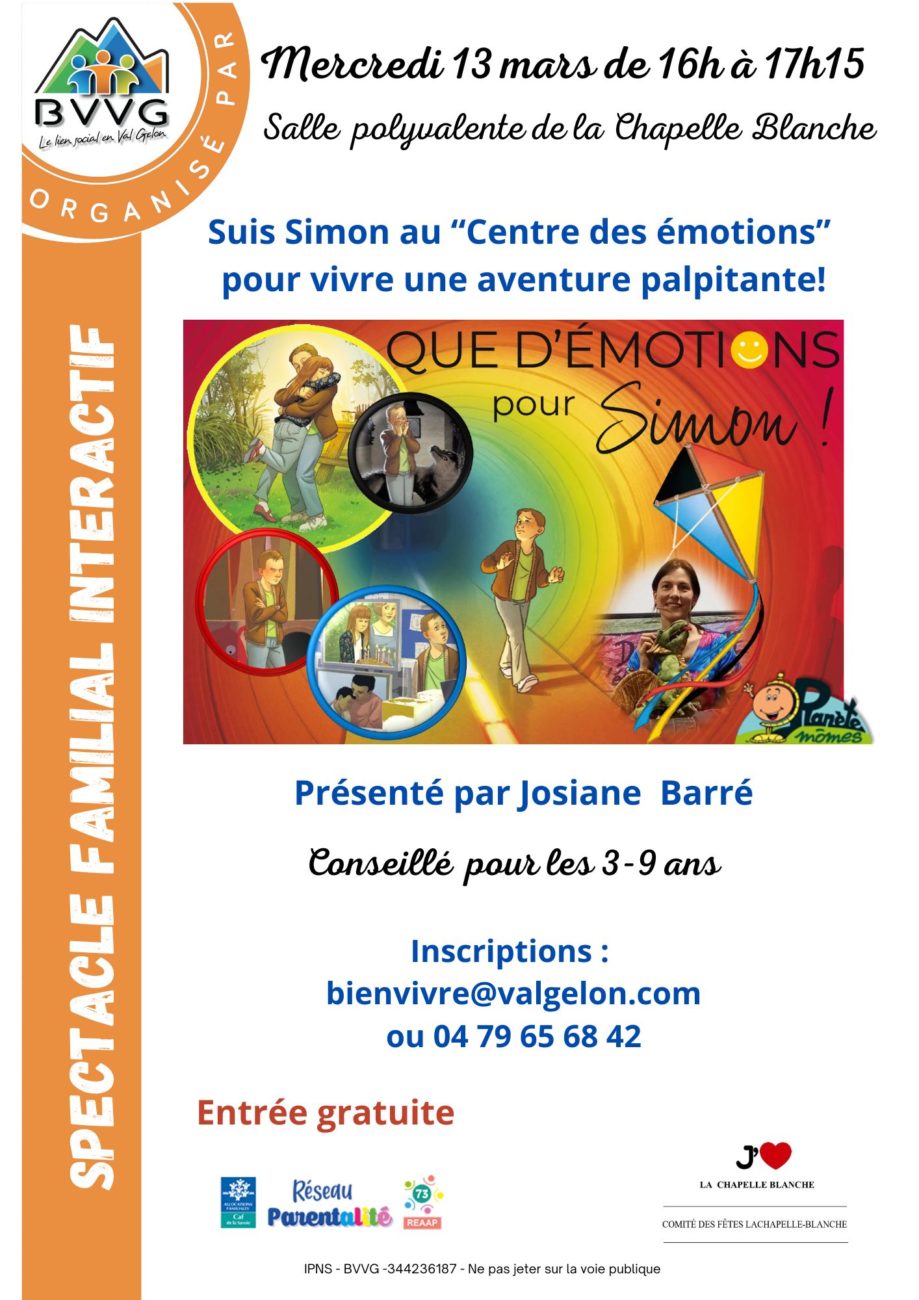 SPECTACLE : « QUE D’EMOTIONS POUR SIMON ! »