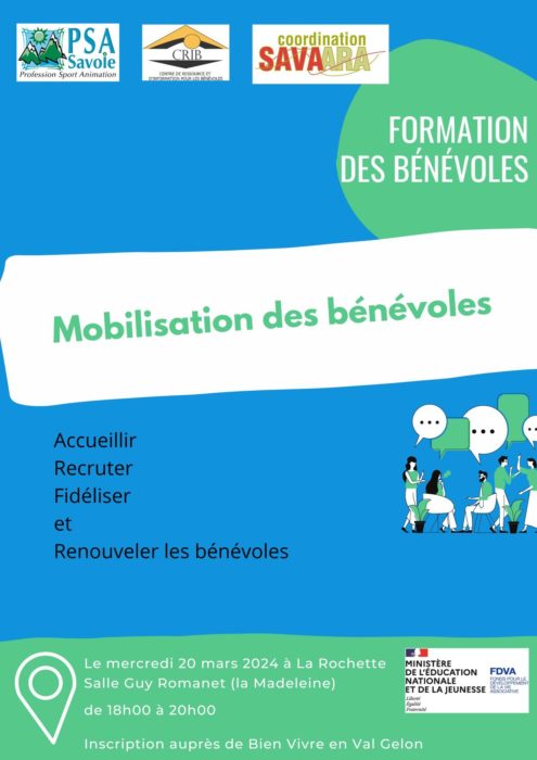 FORMATION : MOBILISATION DES BENEVOLES