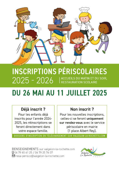 INSCRIPTIONS PÉRISCOLAIRES 2025-2026