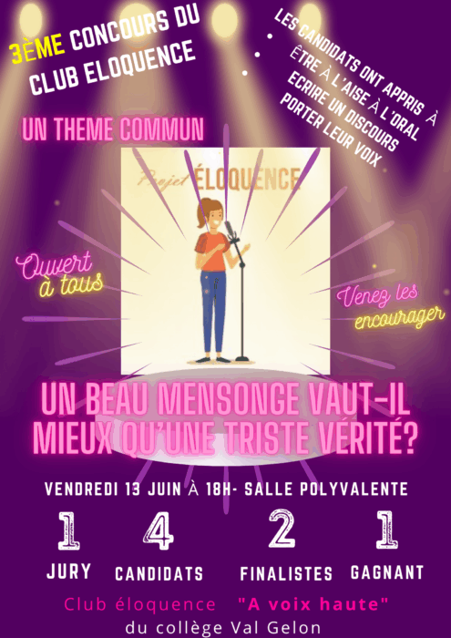 3E CONCOURS DU CLUB ÉLOQUENCE