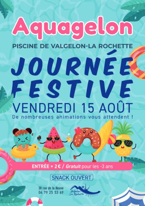 Le 15 août, ça se passe à la piscine !