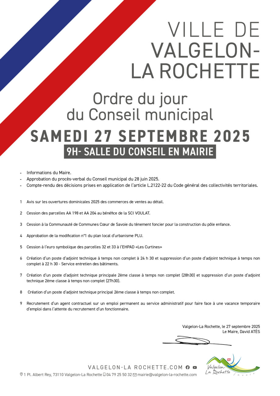 CONSEIL MUNICIPAL