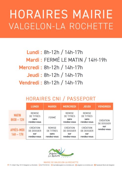 INFOS MAIRIE – RENTRÉE