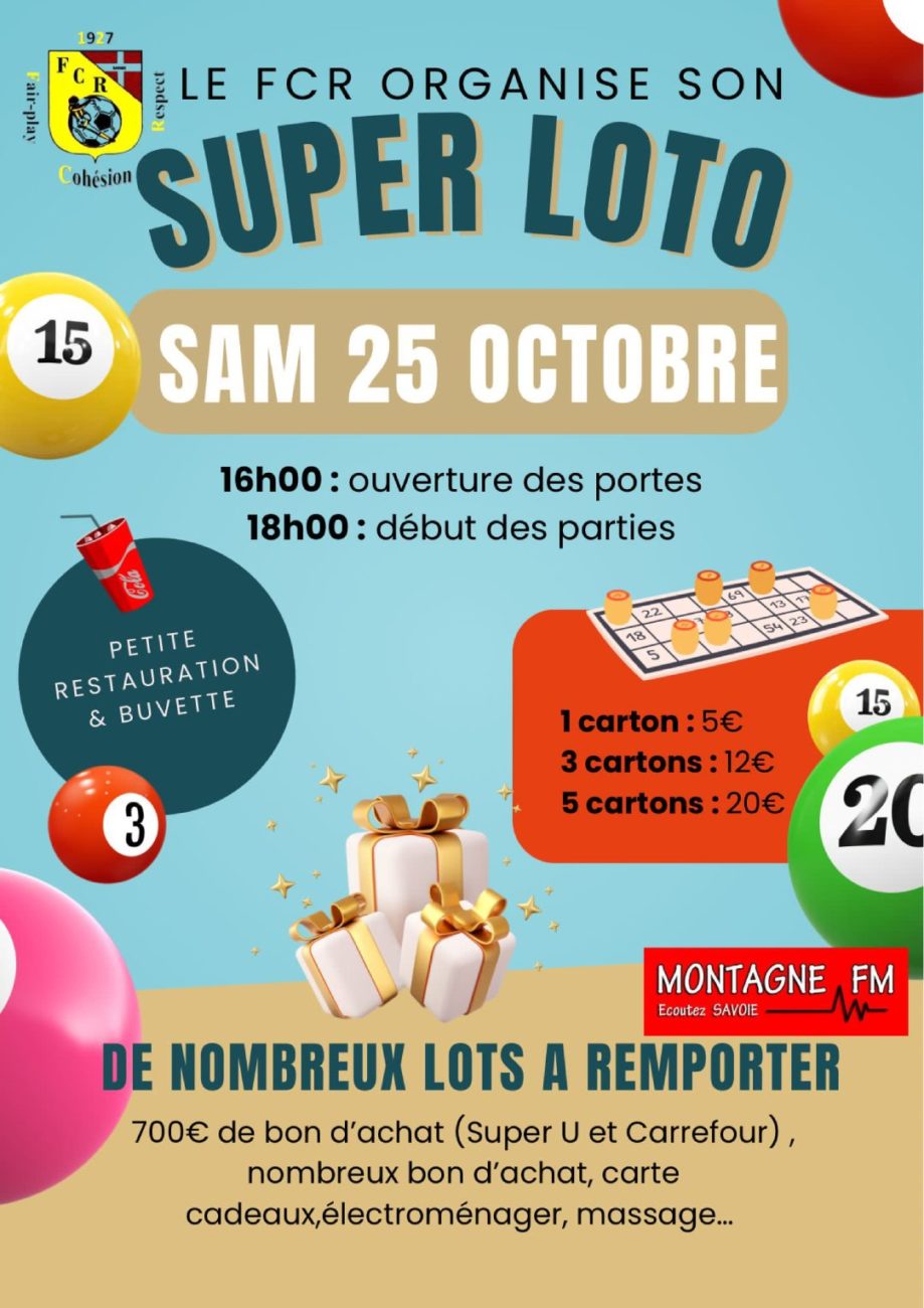 Le FCR organise son Super Loto !