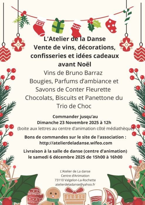 L’Atelier de la Danse fête Noël à Valgelon-La Rochette