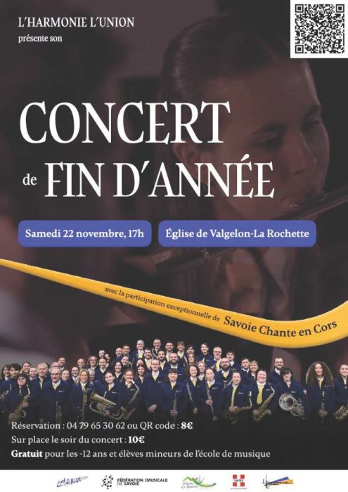 Concert de fin d’année à Valgelon-La Rochette !