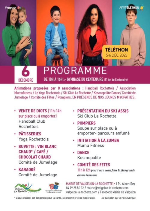 TÉLÉTHON 2025 : MOBILISONS-NOUS POUR FAIRE AVANCER LA RECHERCHE !