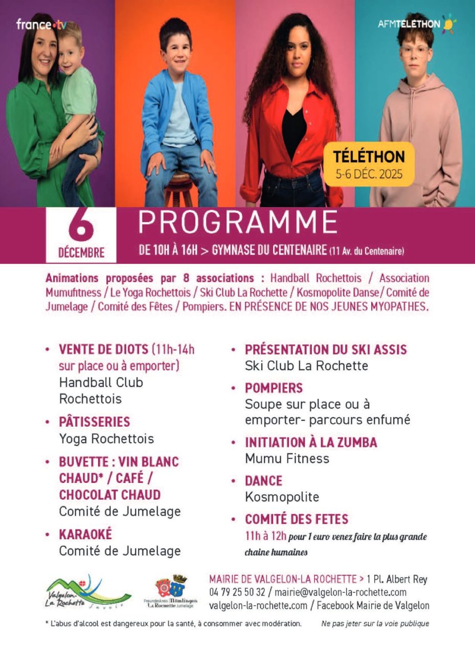 TÉLÉTHON 2025 : MOBILISONS-NOUS POUR FAIRE AVANCER LA RECHERCHE !