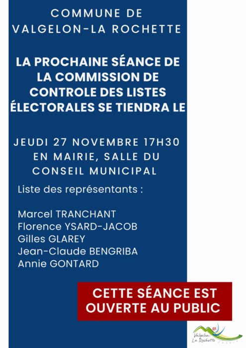 COMMISSION DE CONTROLE DES LISTES ÉLECTORALES