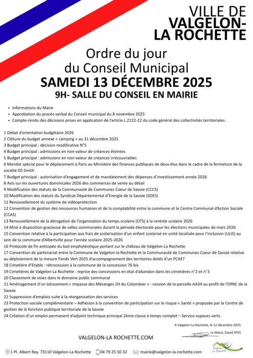 CONSEIL MUNICIPAL