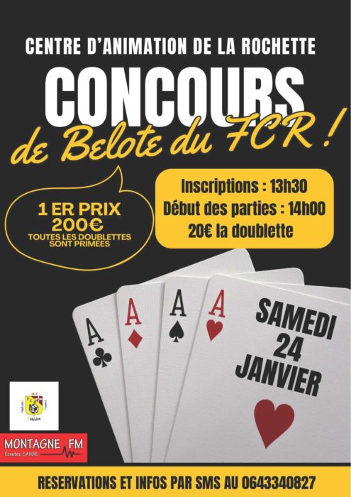 CONCOURS DE BELOTE !