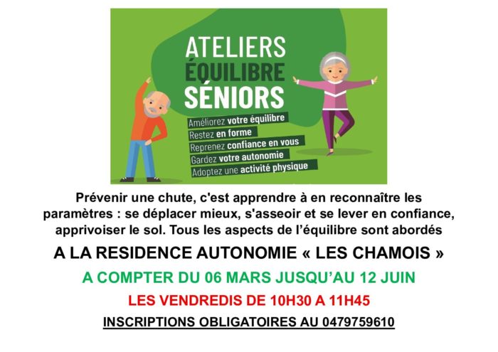 🧘‍♀️ATELIER ÉQUILIBRE & PRÉVENTION DES CHUTES