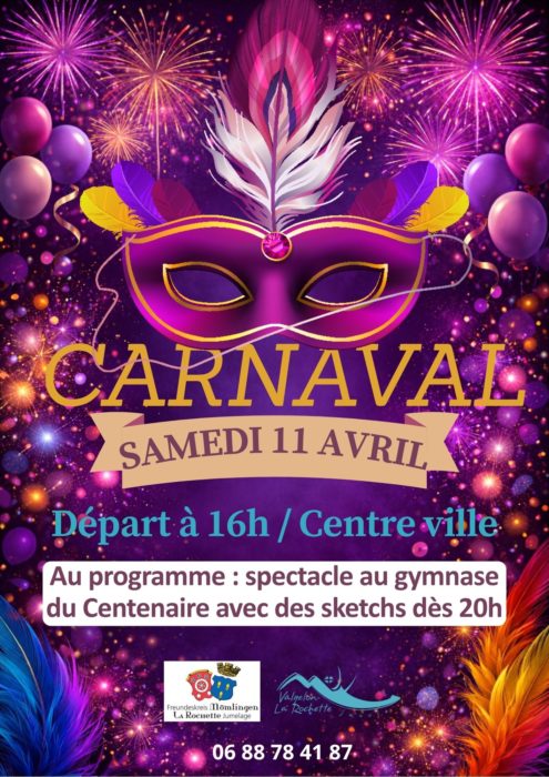 [🎭 CARNAVAL – SAMEDI 11 AVRIL]