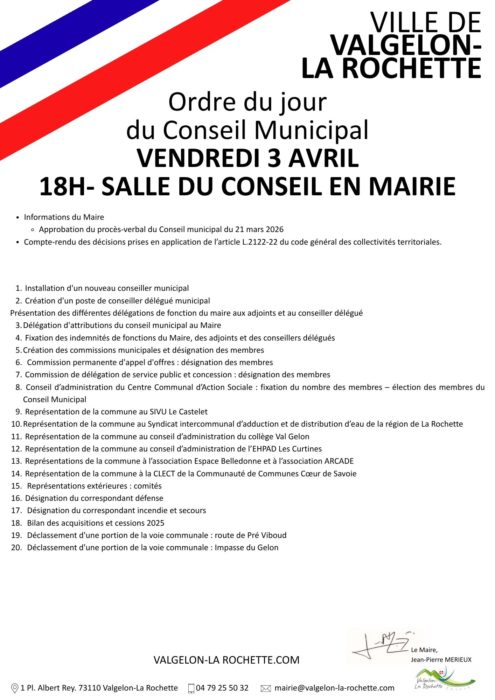 CONSEIL MUNICPAL