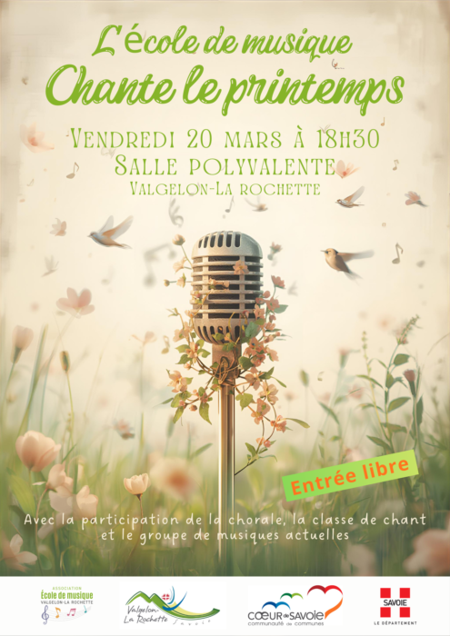 🌸🎶 Chante le printemps avec l’école de musique !