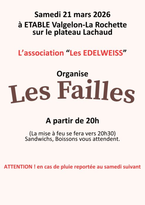 LES FAILLES ARRIVENT 🔥