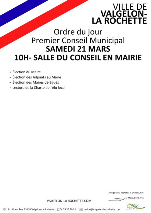 PREMIER CONSEIL MUNICIPAL