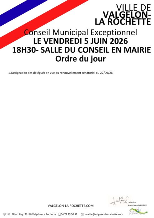 CONSEIL MUNICIPAL EXCEPTIONNEL