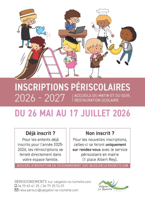 INSCRIPTIONS PÉRISCOLAIRES 2026-2027