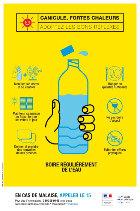 Canicule, fortes chaleurs : adoptez les bons réflexes