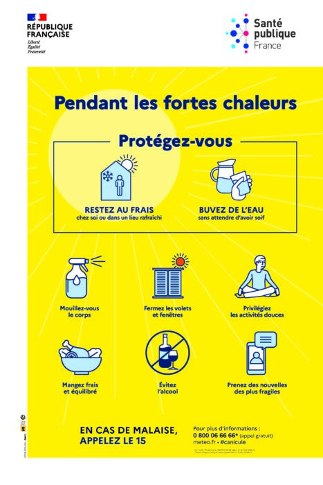 Fortes chaleurs : restons vigilants