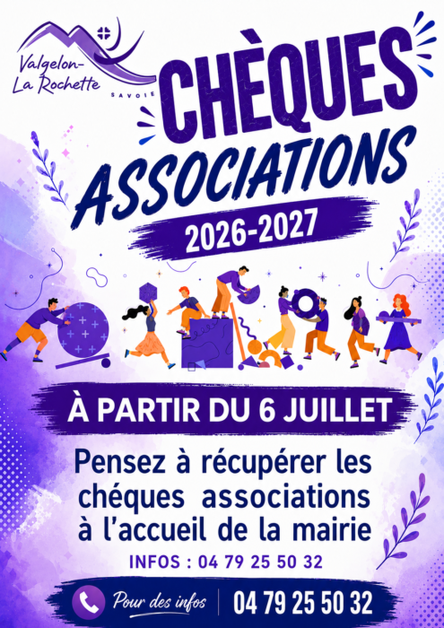 Les chèques associations 2026-2027 sont disponibles !