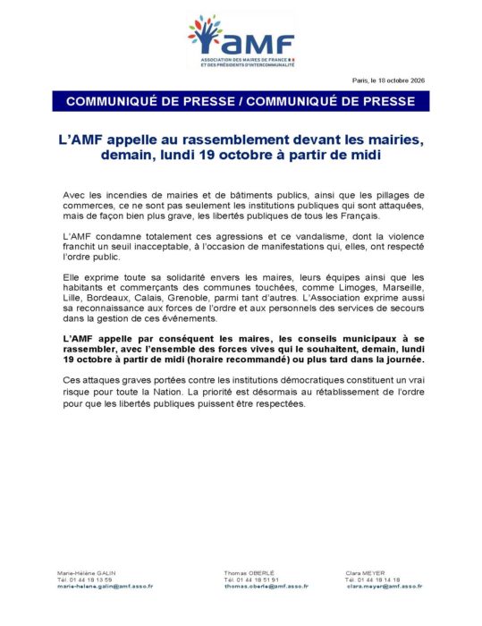 Rassemblement républicain le 19/10/26 à midi