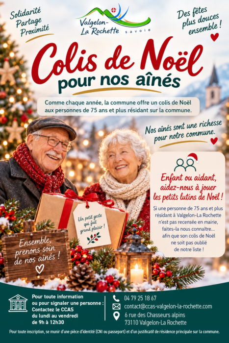 Colis de Noël pour nos aînés