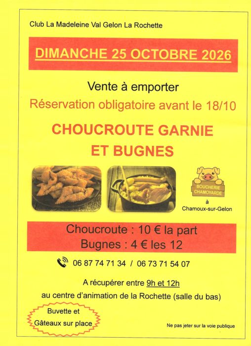 Choucroute à emporter